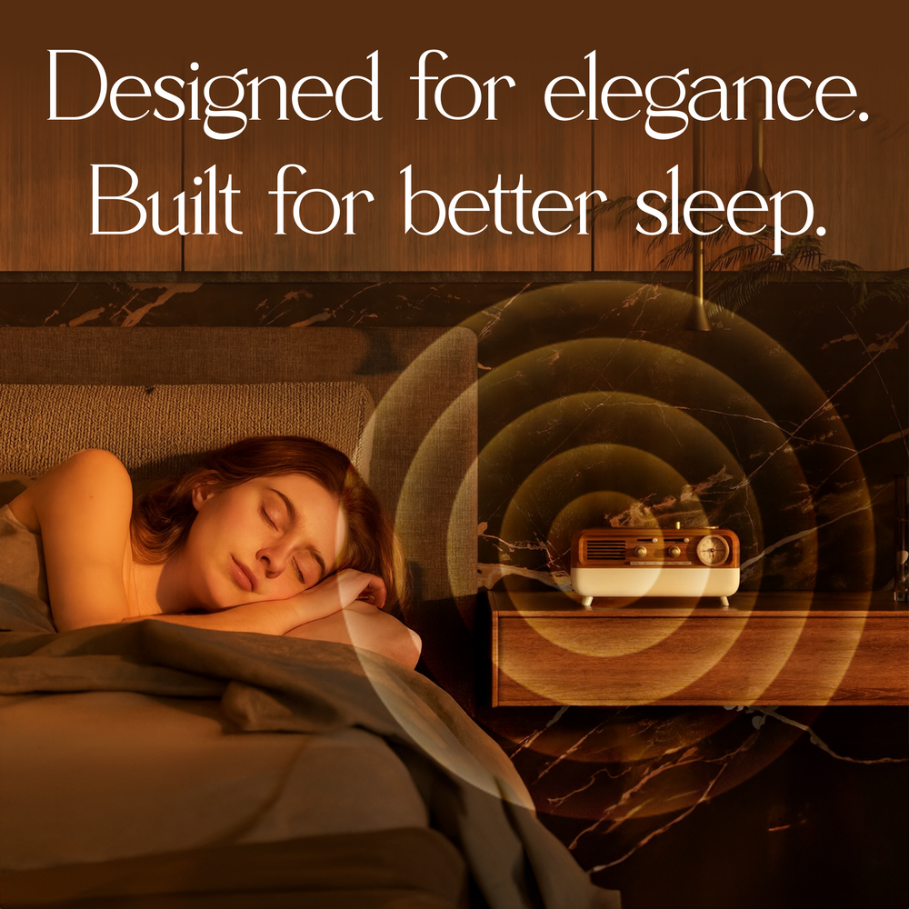 sound machine with soothing sounds for better sleep